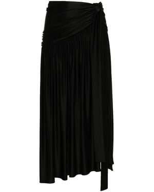 Rabanne Bow-Detail Skirt - Black