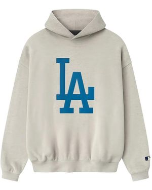 Fear Of God Logo-Print Jersey Hoodie - White