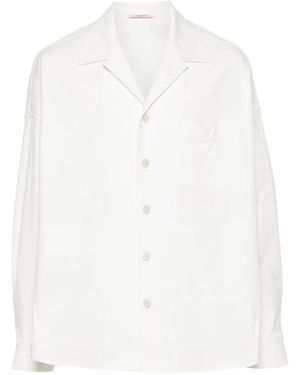 Valentino Garavani Surchemise À Logo En Caoutchouc - Blanc