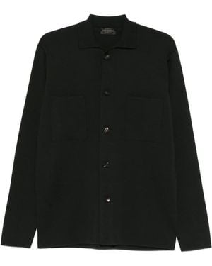 Dell'Oglio Chemise À Col Pointu - Noir