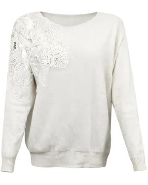 D.exterior Lace Jumper - White