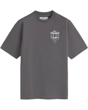 LES HÉRITIERS Logo-Print T-Shirt - Gray