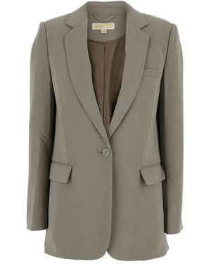 MICHAEL Michael Kors Single-Button Blazer - Grey