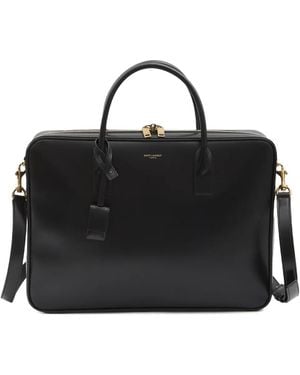 Saint Laurent Große Sac de Jour Aktentasche - Schwarz