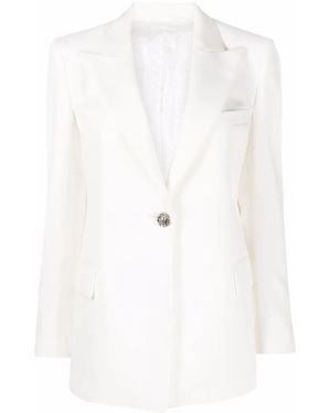 Philipp Plein Embellished Single-Breasted Blazer - White