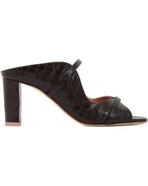 Malone Souliers Norah 70mm レザーサンダル - ブラック