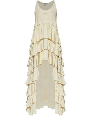 AllSaints Cavarly Ruffled Maxi Dress - Natural