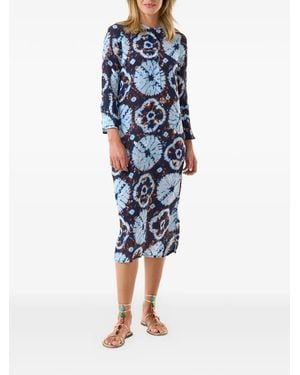 One Season Genie Midi Dress - Blue