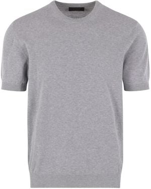 Zanone Short-Sleeve Crew-Neck T-Shirt - Grey