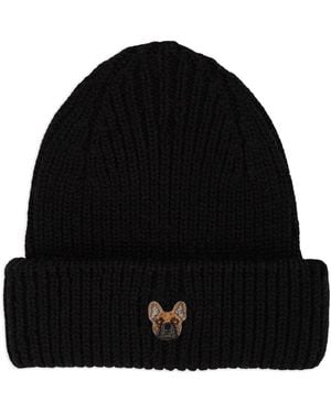 PELO FOUNDATION Gorro con parche Bouledogue - Negro