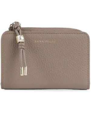 Coccinelle Pansy Pebbled Wallet - Grey
