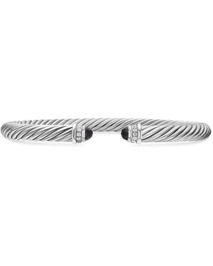 David Yurman Sterling Classic Cable Diamond Bracelet (5Mm) - Multicolour