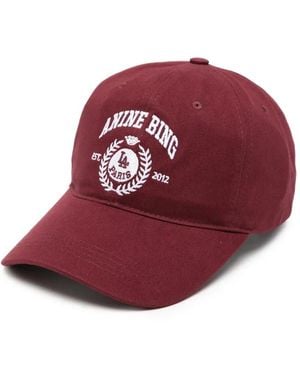 Anine Bing Jereny Logo-Embroidered Baseball Cap