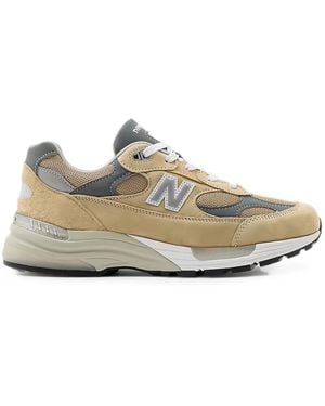 New Balance 992 Paneled Sneakers - White