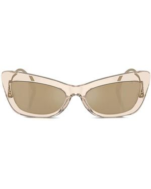 Dolce & Gabbana Zonnebril Met Cat-Eye Montuur - Naturel