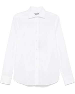 Canali Poplin Shirt - White