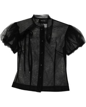 Simone Rocha Tulle Shirt - Black