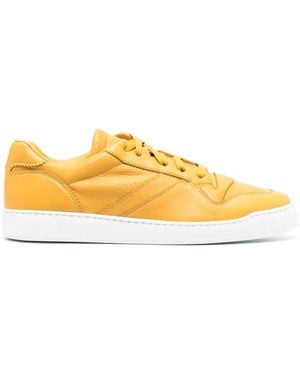 Doucal's Hugh Leather Low-Top Trainers - Yellow