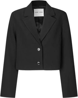 Samsøe & Samsøe Salaney Button-Up Blazer - Black