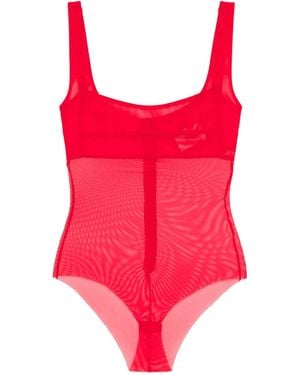 Atu Body Couture Mesh Bodysuit - Red