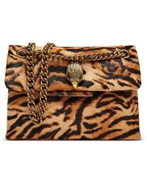 Kurt Geiger Kensington Tiger-Print Crossbody Bag - Brown