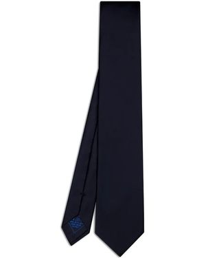 Brioni Plain Silk Tie - Blue