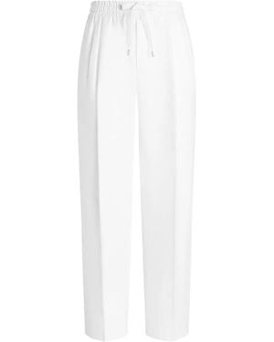 Dolce & Gabbana Linen Tapered Pants - White