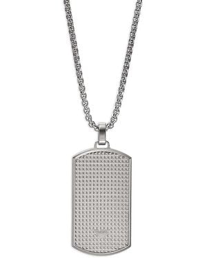 Emporio Armani Halskette Mit Schildanhänger - Weiß