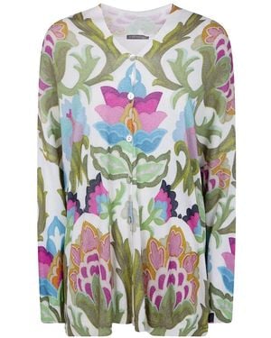 In bed with You Printed Cardigan - White