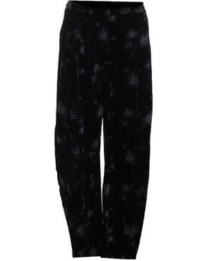 Pinko Ducato Floral-Print Pants - Black