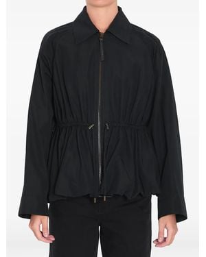 Loewe Drawstring Peplum Jacket - Black