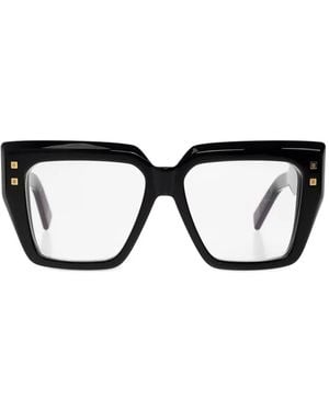Balmain Eckige B-Fame Brille - Schwarz