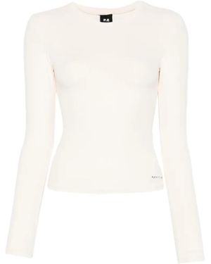 P.E Nation Foundation Long-Sleeve Top - White