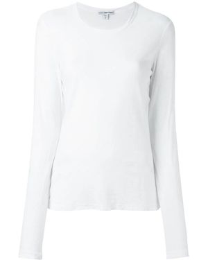 James Perse Crewneck Cotton T-shirt - White