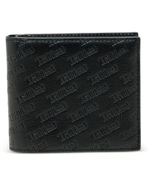 DIESEL Embossed Logo Bi-Fold Wallet - Black