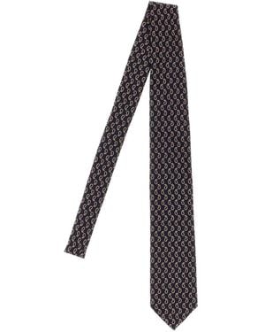 Brioni Cravatta Con Stampa Paisley - Nero