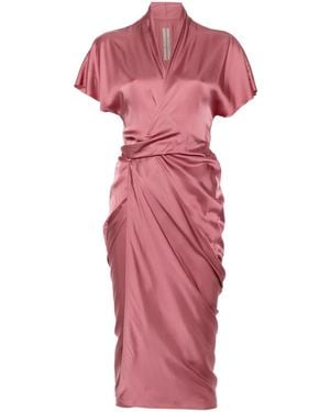 Rick Owens Wrap Maxi Dress - Red
