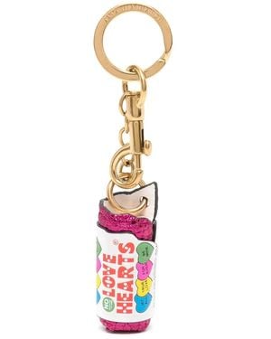 Anya Hindmarch ハートキーホルダー - ホワイト