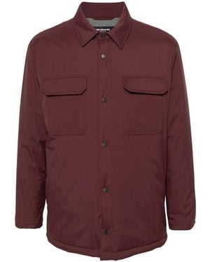 Kiton Long-Sleeve Shirt Jacket - Purple