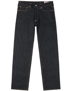Evisu Daicock-Print Jeans - Blue