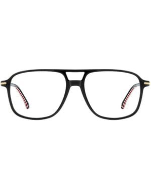 Carrera 373 Geometric-Frame Glasses - Black