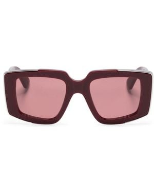 Alexander McQueen The Grip Square-Frame Sunglasses - Pink