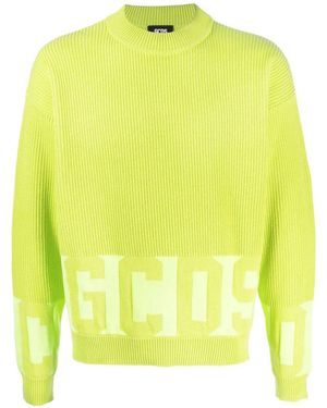 Gcds Maglione Con Logo - Giallo