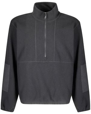 GR10K Pullover Mit Reißverschluss - Grau