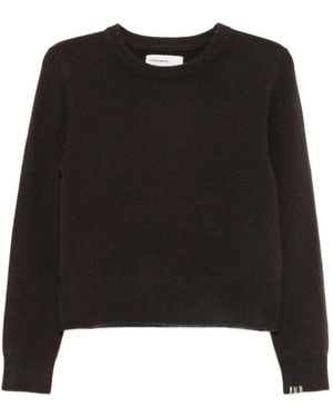 Extreme Cashmere 430 Jeanne Ribbed-Trim Jumper - Black
