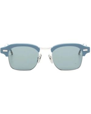 Thom Browne Square-Frame Sunglasses - Blue