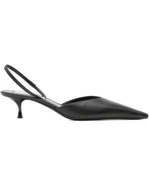 Victoria Beckham Sloane Slingback Heeled Court Shoes - Black