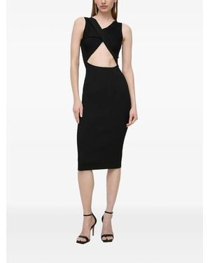 Silvian Heach Cut-Out Midi Dress - Black