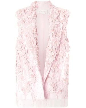 Genny Sleeveless Blazer - Pink