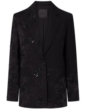 Liu Jo Jacket With Jewel Embroidery - Black